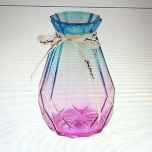 Beautiful bicolor geometric vase NWT!